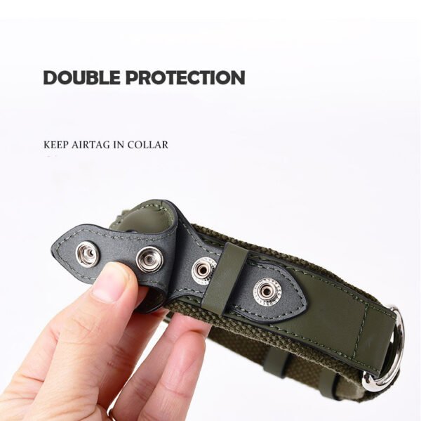 Airtag Pet Collar Tracker Protective Cover Leather Collar - Image 8