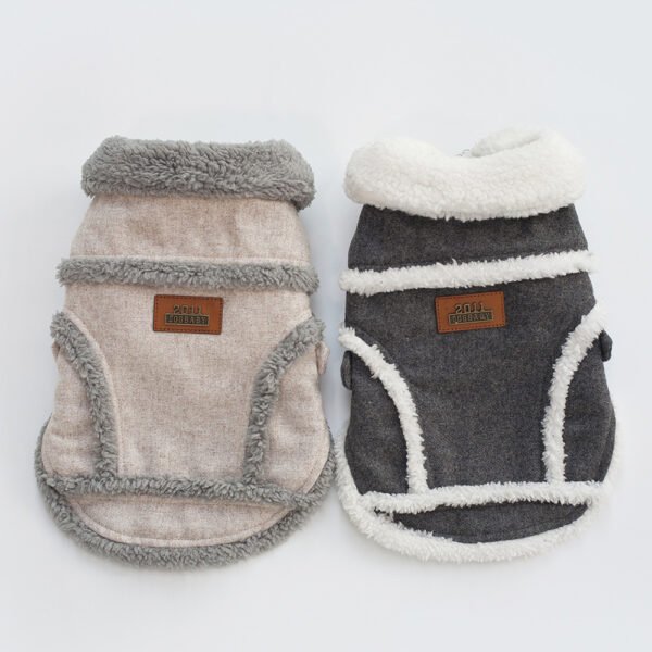 Dog Clothes Winter Pet Dog French Bulldog Jacket Thick Warm Dog Coat - Image 4