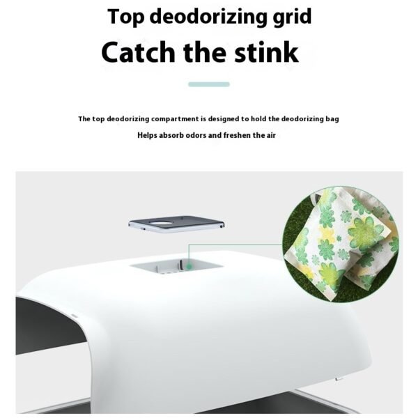 Litter Box Fully Enclosed Cat Toilet - Image 4