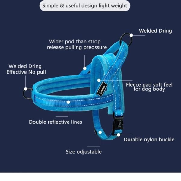 No Pull Dog Harness Leash Large Dog Pet Vest Padded Strap - Image 8