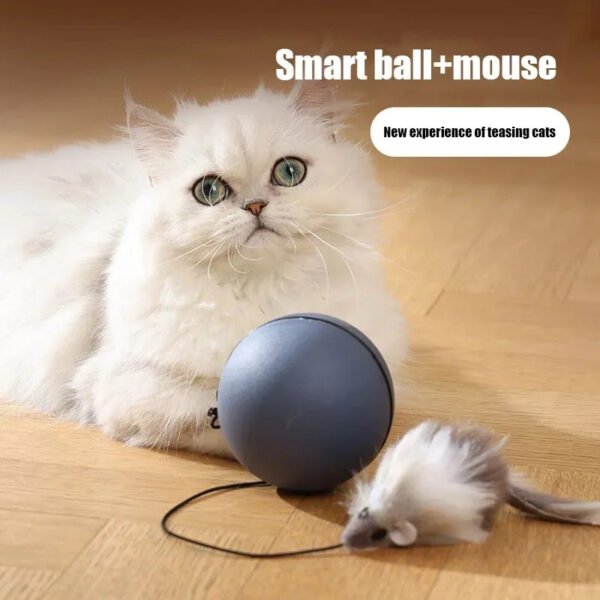 Cat Toys Mouse Teaser Ball Funny Moving Toy For Pets Cat Dog Electric Teaser Ball Automatic Intelligent Rolling Ball
