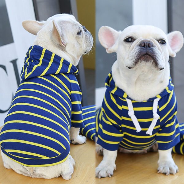 Pet Dog Cat Hoodie Striped Clothes - Image 7