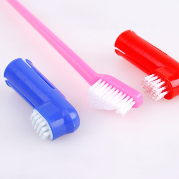 Double Head Toothbrush Soft Pet Finger Set Pets Dogs Cats Teeth Care Cleaning - Image 5