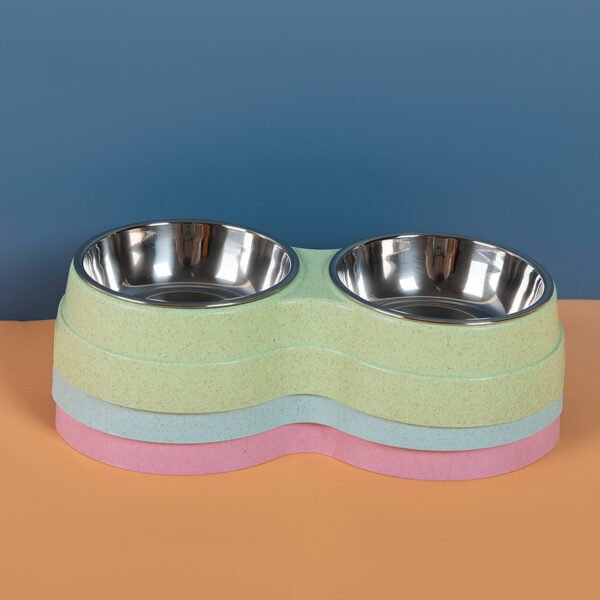 Double Pet Bowls Dog Food Water Feeder Stainless Steel Pet Drinking Dish Feeder Cat Puppy Feeding Supplies Small Dog Accessories - Image 6