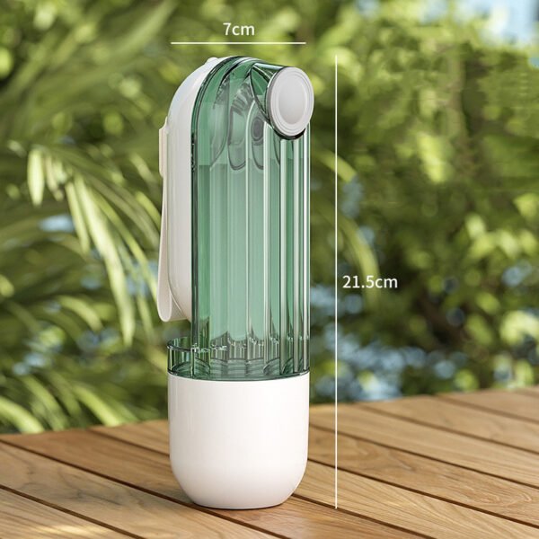 2 In 1 Pet Water Cup Segment Design Green Dog Walking Portable Drinking Cup Dog Feeding Supplies Pet Supplies Dog Walking Water Feeder Pets Products - Image 3