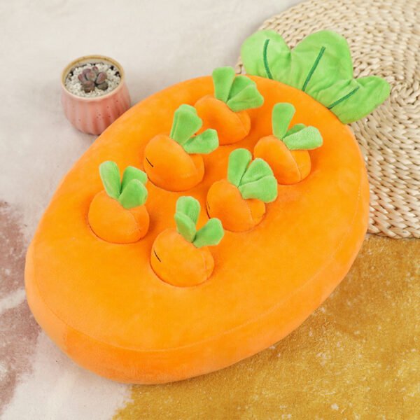 Carrot Pulling Doll Simulation Vegetable Field Plush Toy Pet Dog Cat Sniffing Toy Pet Products - Image 5