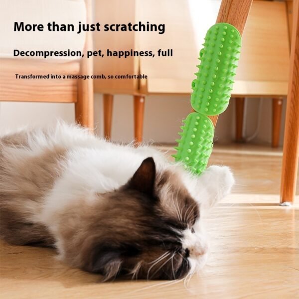 Pets Cat Hair Removal Massage Comb Scratching Rubbing Brush Kitten Grooming Self Cleaning Wall Corner - Image 4