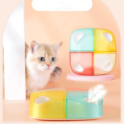 Automatic Teasing Cat Feather Electric Rechargeable Pets Toy