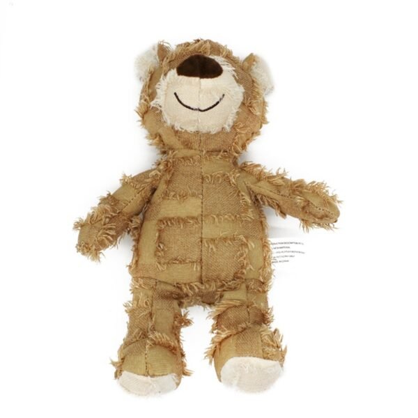 Cute Pet Dog Cat Plush Squeak Sound Toy Bear Shape Bite Resistant Molar Chew Toys - Image 5