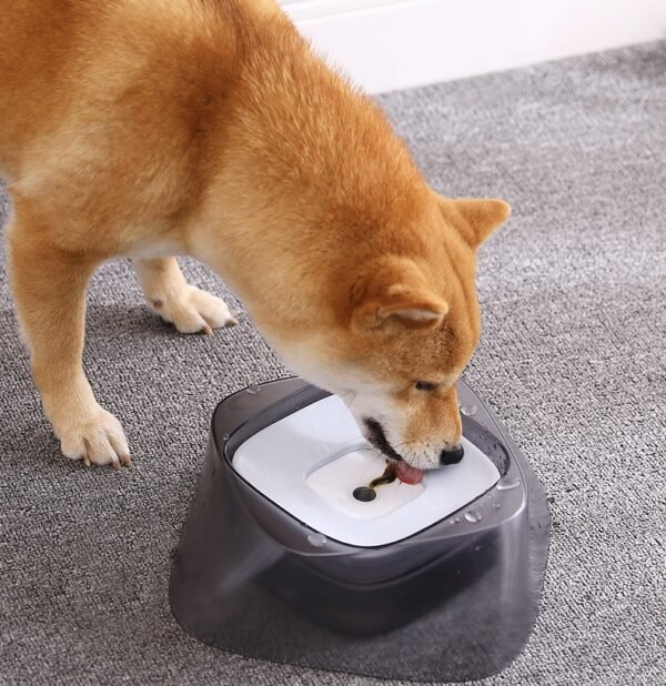 Pet Dog Bowl Floating Not Wetting Mouth Cat Bowl No Spill Drinking Water Feeder - Image 4
