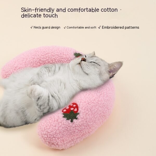 Little Pillow For Cats Fashion Neck Protector Deep Sleep Puppy U-Shaped Pillow - Image 10