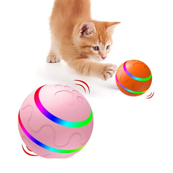 Pet New Dog Cat Wicked Ball Toy Intelligent Ball USB Cat Toys Self Rotating Ball Automatic Rotation Ball - Image 2