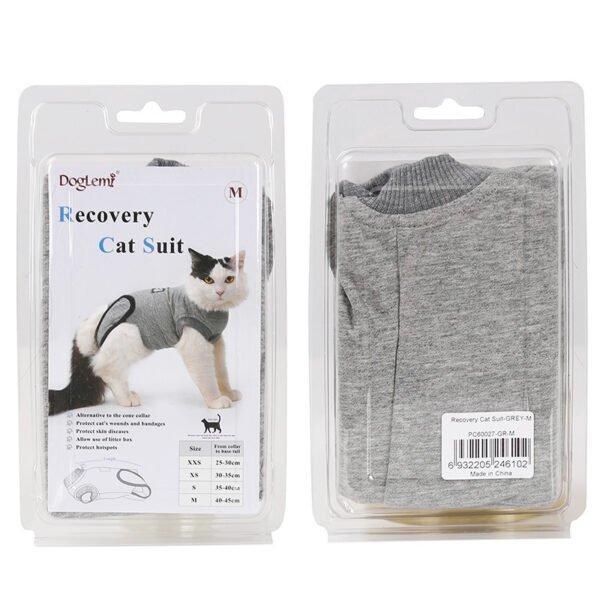 Pet Cat Recovery After Surgery Clothing Pet Wound Anti-mite Sterilization Suit - Image 5