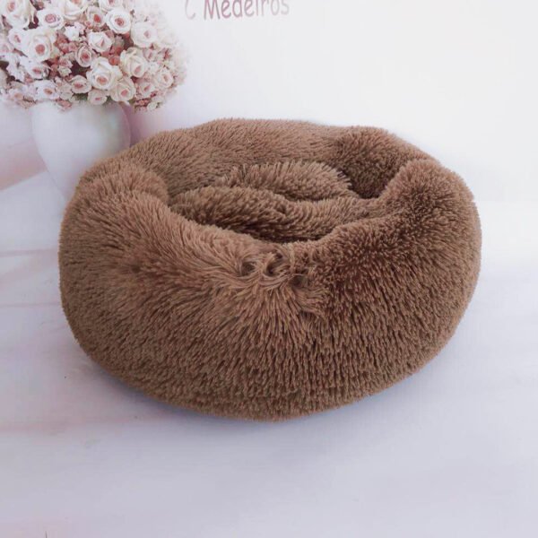 Small Dogs Round Plush Cat Litter Kennel Pet Nest Mat Puppy Beds - Image 10