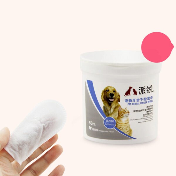 Oral And Dental Cleaning Wipes For Pet Cats And Dogs - Image 2