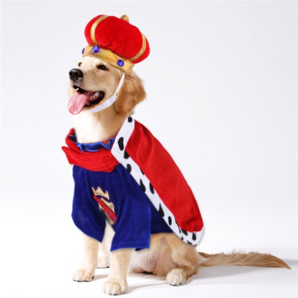 Pet King Cloak Accessories Set Dog Crown Hat - Image 2