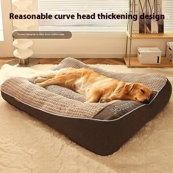 Kennel Four Seasons Universal Medium Large Dog Pet Sofa Golden Retriever Mattress Nest Winter Warm - Image 2