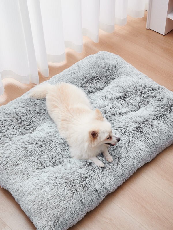 Dog Bed Mats Washable Large Dog Mattress Portable Pet Kennel Long Plush House - Image 7