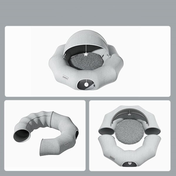 Cat Tunnel Donut Tunnel Crawl Shelter Foldable - Image 2