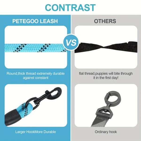Dogs Leash Running Elasticity Hand Freely Pet Products Dogs Harness Collar Jogging Lead And Adjustable Waist Rope Puppy Leash Lead Training Padded Handle Reflective - Image 5