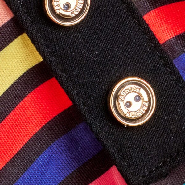 Striped POLO Shirt Inset Pet Clothes - Image 4