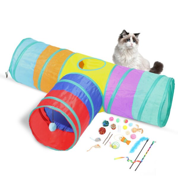 New Cat Tunnel Foldable Pet Climbing Path Cat Toys - Image 7