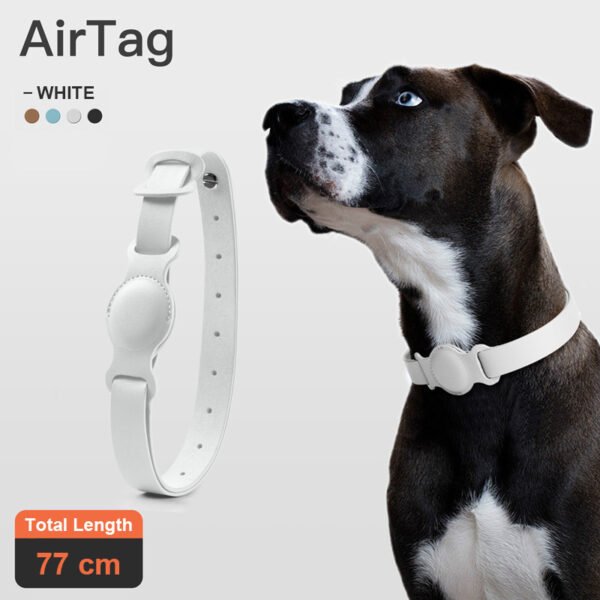 Anti-lost Device Cat And Dog Pet Collar Chain Leather Case - Image 4