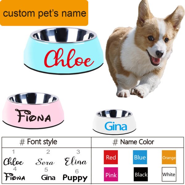 Dog Supplies Bowls Large Stainless Steel Food Bowls Pet Cat Bowls - Image 2
