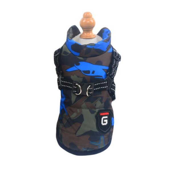 Dog Clothes Chest Back Integrated Cotton Vest Pet Cotton Clothes Winter Clothes - Image 9