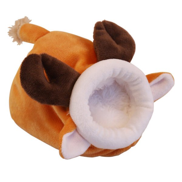 Winter Warm Pet Cartoon Cage For Hamster Accessories Guinea Pig Bed House Small Animal Nest - Image 4
