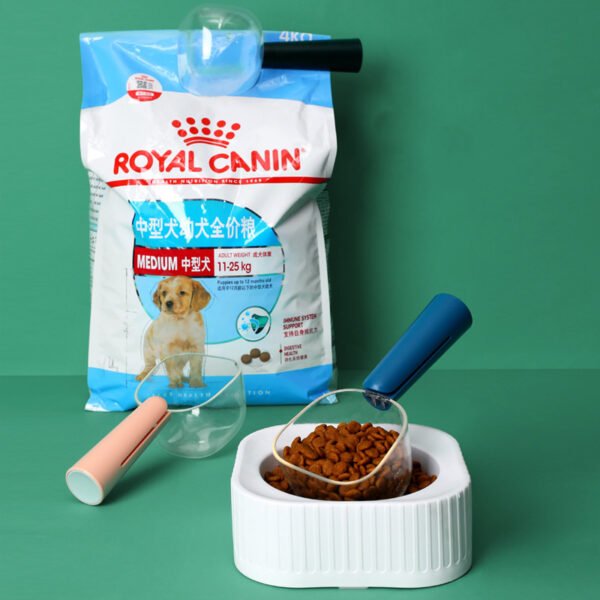 Universal Spoon Transparent Scale Dog Food Bag Clip Cat Pet Supplies - Image 3
