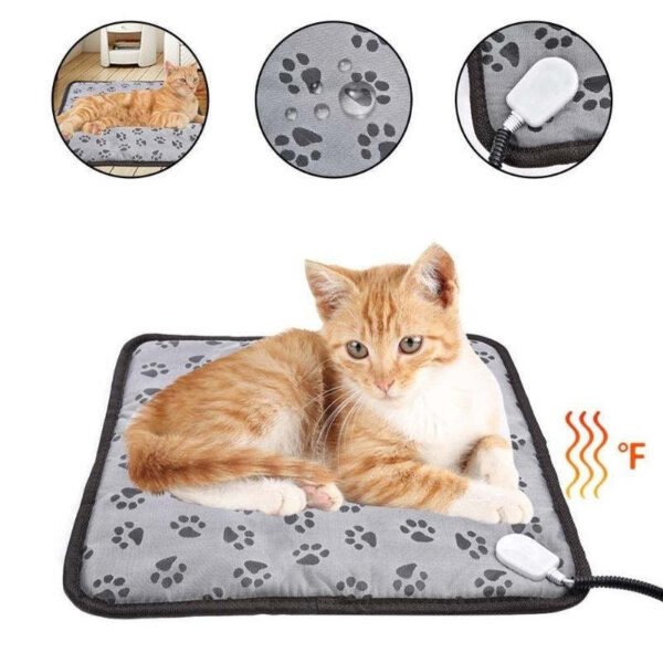 Pet Heating Pad For Dog Cat Heat Mat Indoor Electric Waterproof Dog Heated Pad With Chew Resistant Cord Winter Pet Blanket Warmer - Image 4