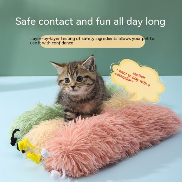 Caterpillar Ringing Paper Cat Toy Self-Hi Relieving Stuffy And Bite-resistant - Image 3