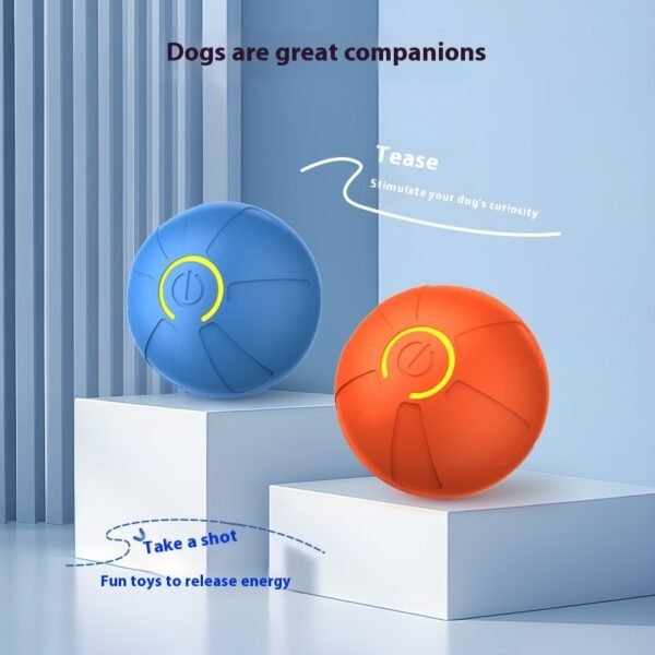 Pets Electric Jumping Ball Automatic Dog-teasing Luminous Training Ball Toys For Dogs Resistance - Image 4