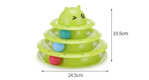Color Cat Toy Cat Toy Three-layer Round - Image 6