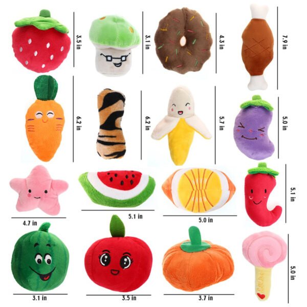 Gooddog, Dog, Plush Vocal Toys, Fruits, Cartoons, Pets, Cats, Toys, Pet Supplies - Image 4