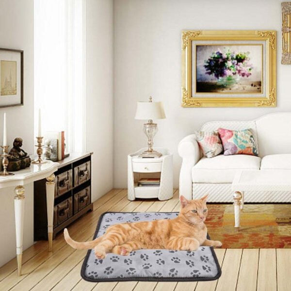 Pet Heating Pad For Dog Cat Heat Mat Indoor Electric Waterproof Dog Heated Pad With Chew Resistant Cord Winter Pet Blanket Warmer - Image 5