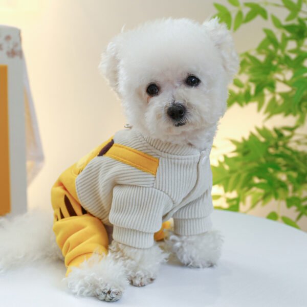 Pet Dog Clothes Corduroy Cute Suspender Pants - Image 5