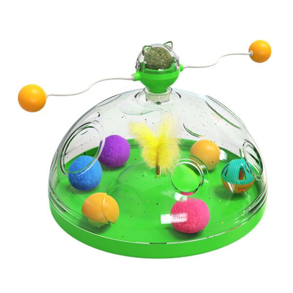 Meows Windmill Funny Cat Toys Interactive Multifunctional Turntable Pet Educational Toys With Catnip Luminous Ball Pinwheel Toys Pet Products - Image 7