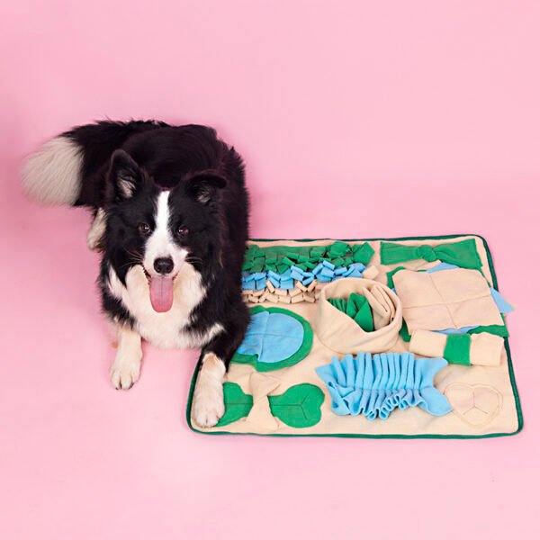 Snuffle Mat for Dogs, Nosework Feeding Blanket Sniffing Pad for Interactive Games, Foraging Puzzle Enrichment Toys for Large Small Medium Pets - Image 2