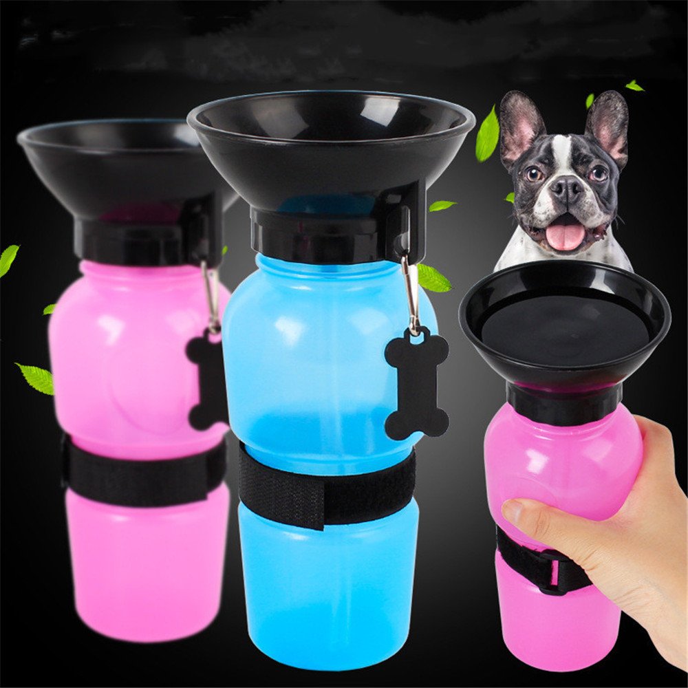 Pet Dog Drinking Water Bottle Sports Squeeze Type Travel Feed Bowl Drinking Water Jug Cup Dispenser
