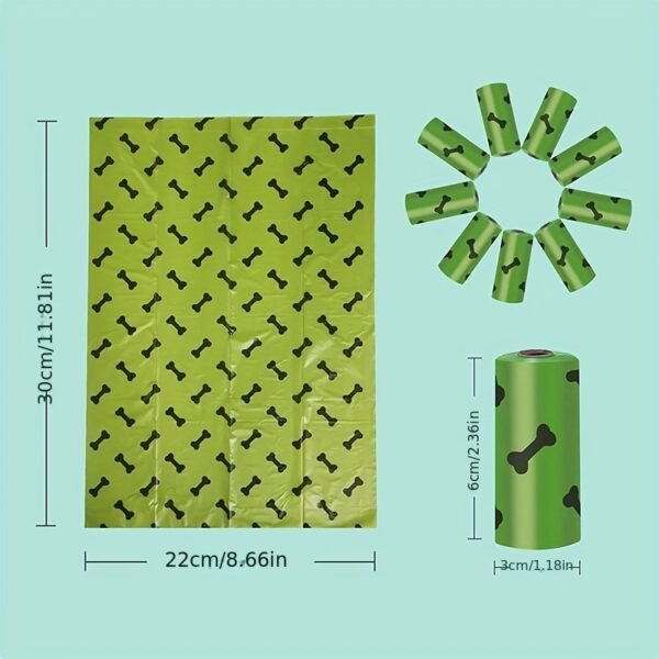 Environmentally Friendly Biodegradable Pet Litter Bags Dog Waste Bags With Dog Poop Bag Dispenser - Image 4
