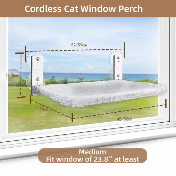 Pet Supplies Cordless Window Perches Cat Hammock Indoor Foldable Seat Pet Convenient Cordless Hammock - Image 2
