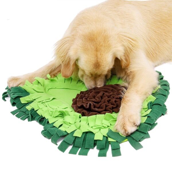 Dog Sniffing Mat Dog Puzzle Toy Pet Snack Feeding Mat Boring Interactive Game Training Blanket Snuffle Feeding Training Mat - Image 2