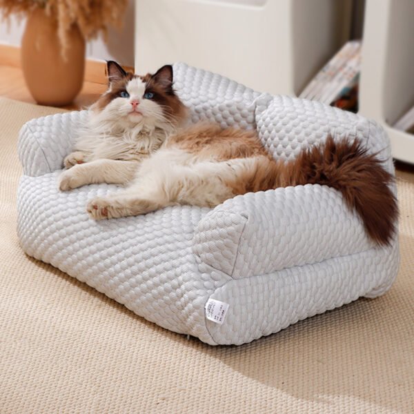 Pet Sofa Four Seasons Universal Removable And Washable Kennel Waterproof Breathable Ice Silk - Image 4