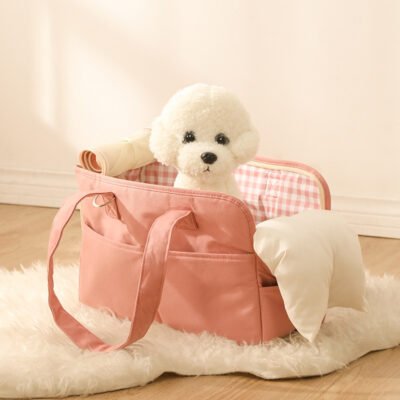 Pet Dog Cat Outgoing Bag Made Of Pure Cotton With Large Capacity