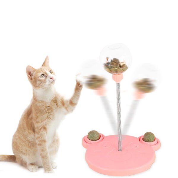 Pet Feeder Cat Toy Pets Leaking Food Ball Self-Playing Tumbler Funny Swing Feeder Puzzle Toys Playing Training Dispenser Bowl - Image 3