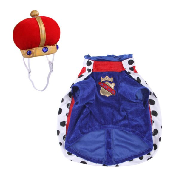 Pet King Cloak Accessories Set Dog Crown Hat - Image 3