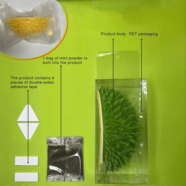 Durian Cat Brush, Dog Cat Self Groomer, Wall Corner Scratcher Massage Combs - Image 7