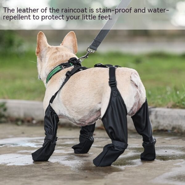 Waterproof Dog Shoes Adjustable Dog Boots Pet Breathbale Shoes For Outdoor Walking Soft French Dog Shoes Pets Paws Protector Pet Products - Image 3